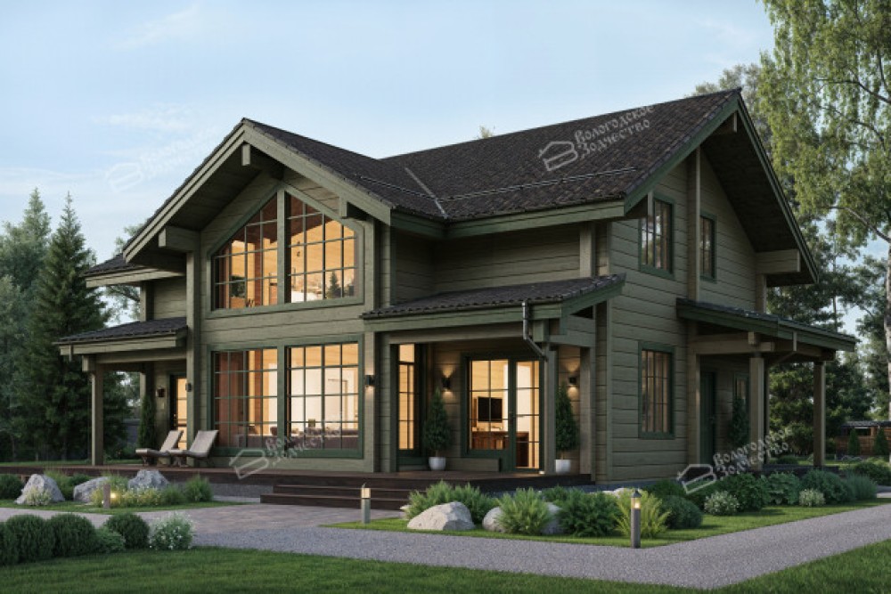 Дом из клееного бруса VZ-348